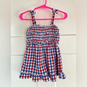 Cat & Jack Red and Blue Checkered Dress